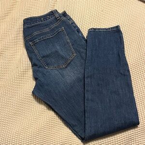 CAbi Dark Blue Straight Leg Jeans